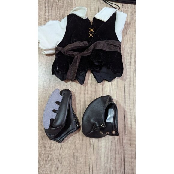 Pirate Costume For Build-A-Bear w/ Hat Shirt Shoes & Accessories BABW - Picture 4 of 5